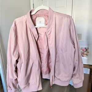 Hei Hei from Anthropologie Pink Bomber Jacket